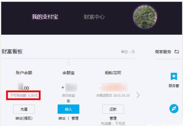 支付宝不可用余额在什么地方里看_手机软件指南