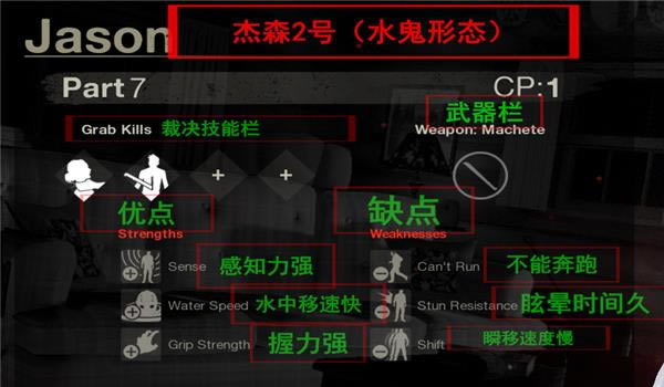 十三号星期五屠夫杰森全技能图文详细说明_十三号星期五屠夫杰森技能怎样