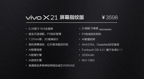 vivox21屏幕指纹外观有多大？vivox21指纹版尺寸_安卓手机