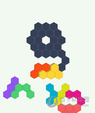 六边形拼图第11关过关图1