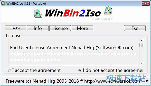 bin文件转换iso格式工具下载_WinBin2Iso 3.16 官方版本32/64位