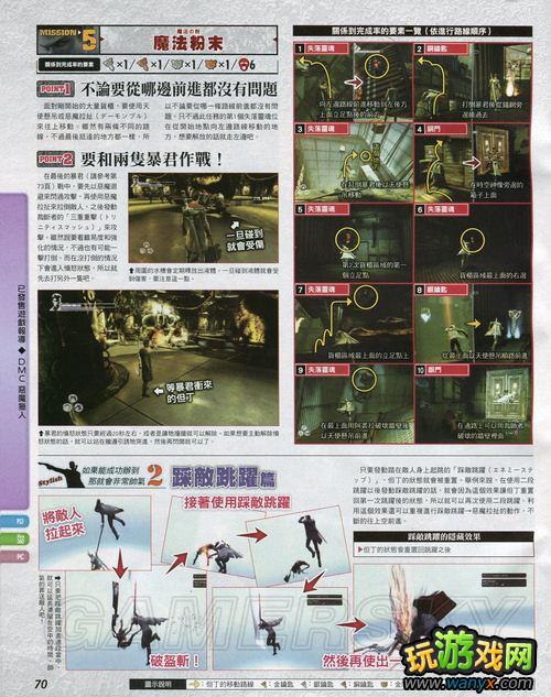 《鬼泣5》杂志攻略:基础应用、战斗技巧