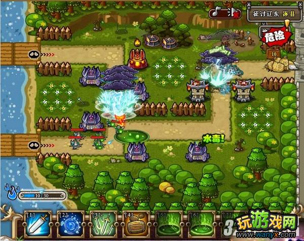 《塔防三国志》涿县噩梦地狱52级非R绿水毒打法