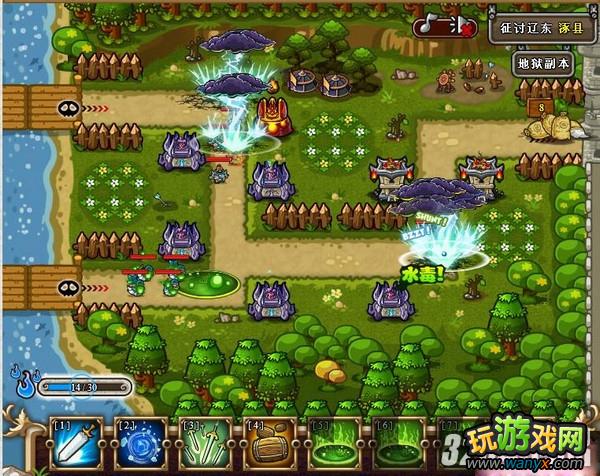 《塔防三国志》涿县噩梦地狱52级非R绿水毒打法